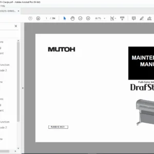 Mutoh RJ-900X & RJ-901X Service & Maintenance Manual PDF
