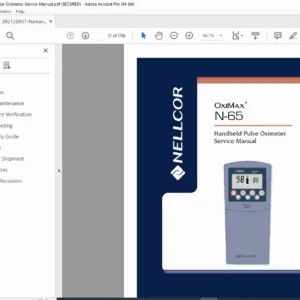 Nellcor OXIMAX N-65 Handheld Pulse Oximeter Service Manual – PDF