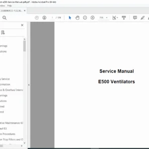 Newport E500 Service Manual - Complete Ventilator Repair & Calibration Guide PDF