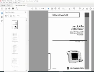 Nihon Kohden TEC-5600 Series Defibrillator Service Manual Cardiolife PDF