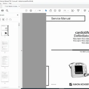 Nihon Kohden TEC-5600 Series Defibrillator Service Manual Cardiolife PDF
