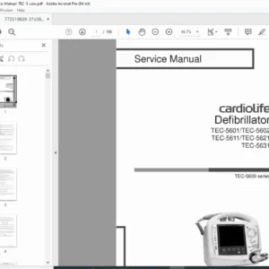 Nihon Kohden TEC-5600 Series Defibrillator Service Manual PDF