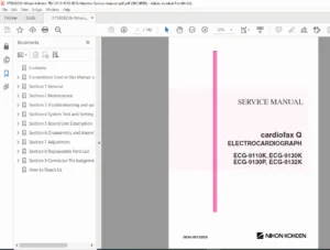 Nihon Kohden TEC-9110 TEC-9130 ECG Monitor Service Manual PDF