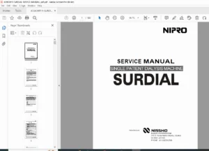 Nipro Surdial Dialysis Machine Service Manual PDF DOWNLOAD