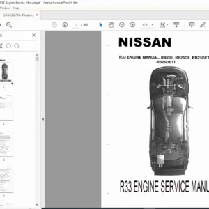 Nissan Skyline R33 RB Engine Service Manual PDF DOWNLOAD