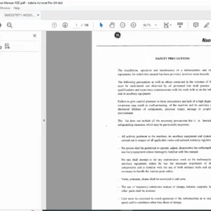 Nuovo Pignone / GE MS5002C Gas Turbine Service Manual (Vol I-A) – PDF