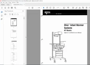 Ohmeda Ohio Infant Warmer Systems Service & User Manual PDF