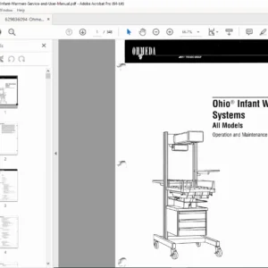 Ohmeda Ohio Infant Warmer Systems Service & User Manual PDF