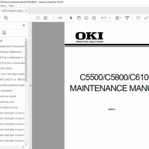 Oki C5500/C5800/C6100 Color Printer Service Manual PDF