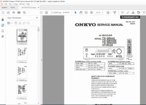 Onkyo TX-SR502 / SR502E / SR8250 / HT-R520 Service Manual PDF