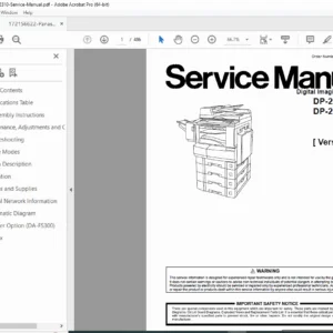 Panasonic DP-2310/3010 Service Manual PDF