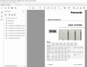 Panasonic ECO-i 2WAY VRF System Service Manual (ME1 Series) PDF