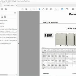 Panasonic ECO-i 2WAY VRF System Service Manual (ME1 Series) PDF