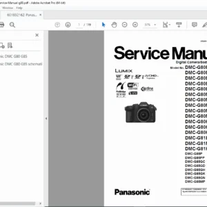 Panasonic Lumix DMC-G80 G81 G85 Service Manual Repair Guide PDF