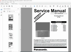 Panasonic PT-53WX42F Service Manual PDF DOWNLOAD
