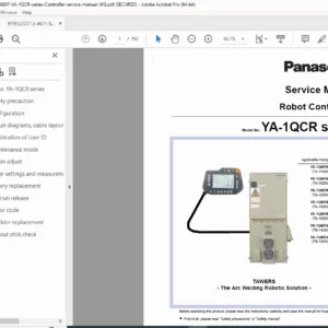 Panasonic TAWERS YA-1QCR Robot Controller Service Manual PDF