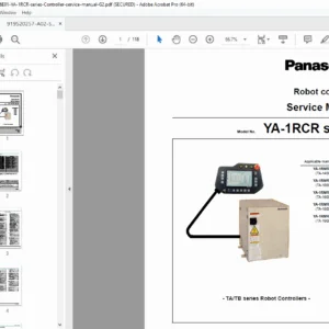 Panasonic YA-1RCR Robot Controller Service Manual (TA/TB G2) – PDF