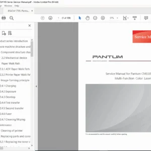 Pantum CM1100 Series Service Manual PDF