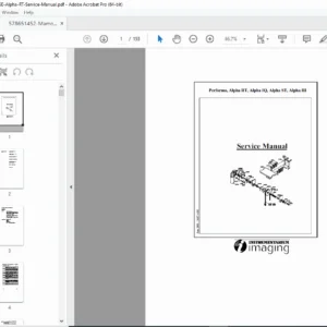 Performa / Alpha RT / Alpha IQ / Alpha ST / Alpha III Service Manual (2000) PDF