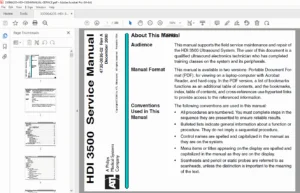 Philips ATL HDI 3500 Ultrasound Service Manual PDF – Repair & Calibration