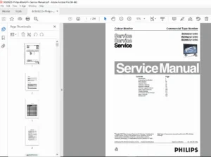 Philips BDS4241V BDH4241V BDH5021V Plasma Monitor Service Manual PDF
