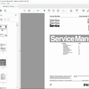 Philips BDS4241V BDH4241V BDH5021V Plasma Monitor Service Manual PDF