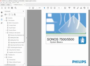 Philips Sonos 7500 5500 Service Manual PDF