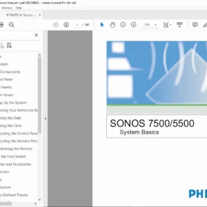 Philips Sonos 7500 5500 Service Manual PDF