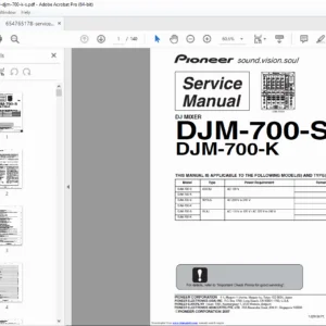 Pioneer DJM-700 Service Manual – DJ Mixer Repair & Schematics Guide PDF
