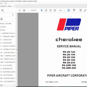 Piper Cherokee PA-28 Series Service Manual PDF