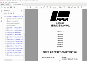 Piper PA-28 Cherokee Service Manual PDF (PA-28/PA-28R, Rev 2004)
