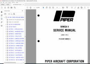 Piper PA-34-200T Seneca II Aircraft Service Manual – PDF