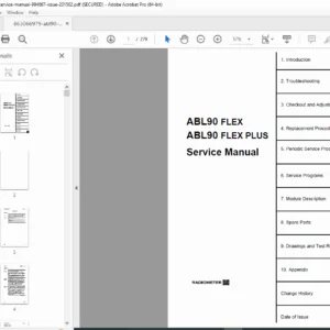 Radiometer ABL90 FLEX / FLEX PLUS Service Manual PDF (2015 Issue)