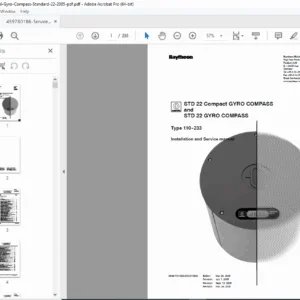 Raytheon Anschütz STD 22 Gyrocompass Installation Service Manual PDF