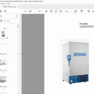 Revco PLUS Series Laboratory Freezer Service Manual PDF