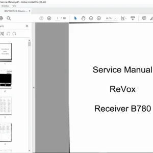 Revox B780 B739 Stereo Receiver Service Manual Repair Guide PDF