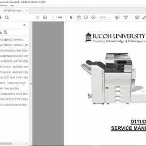 Ricoh Aficio MP C3002/C3502 Service Manual PDF (D111/D142)