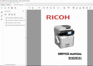 Ricoh M160 / M161 (SP 4510SF / MP 401SPF) Service Manual PDF