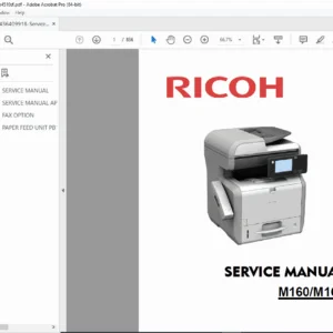 Ricoh M160 / M161 (SP 4510SF / MP 401SPF) Service Manual PDF