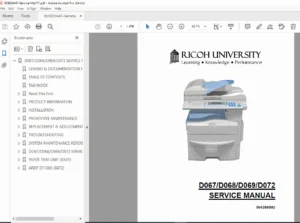 Ricoh MP 171 Aficio Copier Service Manual PDF