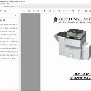 Ricoh MP 6002/7502/9002 Service Manual PDF