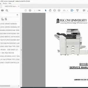 Ricoh MP C3502 Service Manual – Color Copier Repair PDF