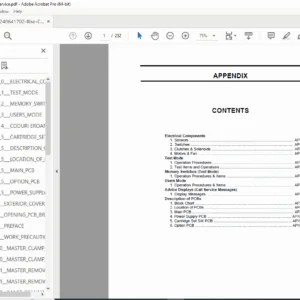 Riso CR Series Service Manual v1.0 (Test Mode, PCBs, Error Codes) PDF