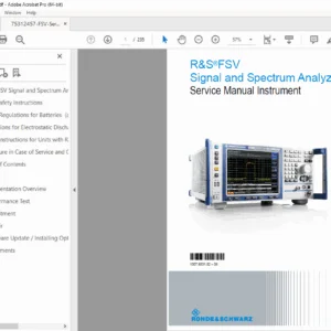 Rohde & Schwarz FSV Spectrum Analyzer Service Manual PDF