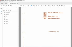 Rolls-Royce & Bentley Service Schedule Manual TSD 4117 PDF