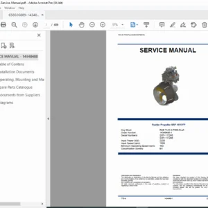 SCHOTTEL SRP 1515 FP Rudder Propeller Service Manual - PDF