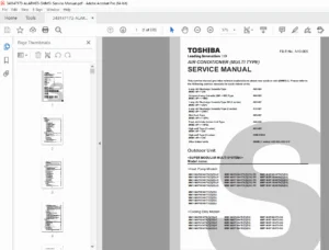 SMMS-i Outdoor Unit Service Manual A10-005 (Wiring, Errors, Parts) PDF