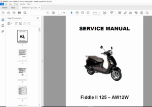 SYM Fiddle II 125 Service Manual (AW12W) -  PDF DOWNLOAD