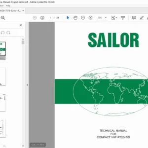 Sailor Compact VHF RT2047/D Technical Service Manual PDF Download