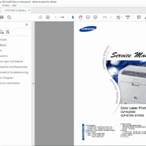 Samsung CLP-620 / CLP-670 Service Manual PDF — Repair & Troubleshooting